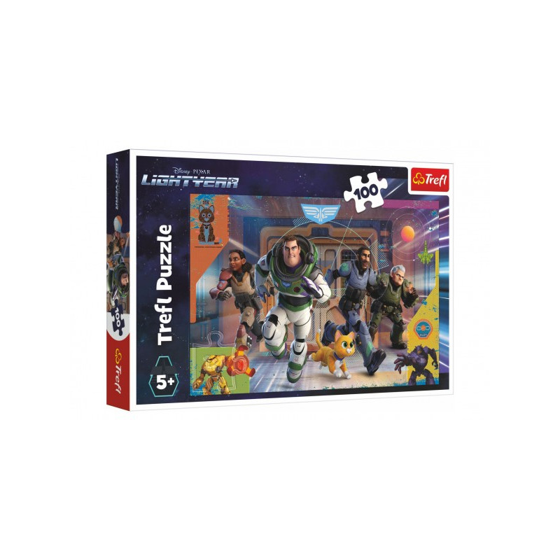 Puzzle Buzz Lightyear/Buzz Rakeťák 100 dielikov 41x27, 5cm v krabici 29x19x4cm