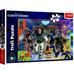 Puzzle Buzz Lightyear/Buzz Rakeťák 100 dielikov 41x27, 5cm v krabici 29x19x4cm