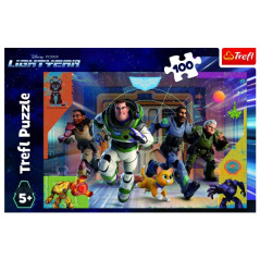 Puzzle Buzz Lightyear/Buzz Rakeťák 100 dielikov 41x27, 5cm v krabici 29x19x4cm