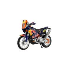 Motorka Bburago KTM 450 Rally (Dakar Rally) kov/plast 12cm v krabičke 17x11x7cm