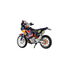 Motorka Bburago KTM 450 Rally (Dakar Rally) kov/plast 12cm v krabičke 17x11x7cm