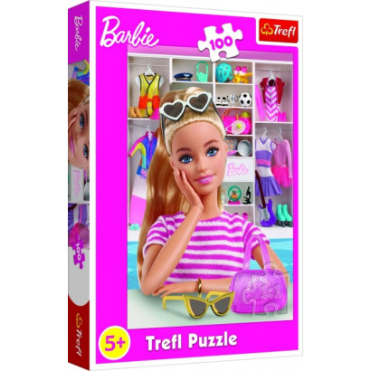 Puzzle Zoznámte sa s Barbie 100 dielikov 41x27, 5cm v krabici 19x29x4cm