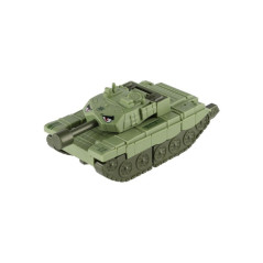 Transformer tank/robot plast 14cm na zotrvačník 3 farby 9ks v boxe