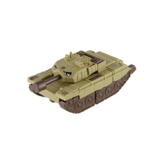 Transformer tank/robot plast 14cm na zotrvačník 3 farby 9ks v boxe