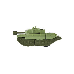 Transformer tank/robot plast 14cm na zotrvačník 3 farby 9ks v boxe