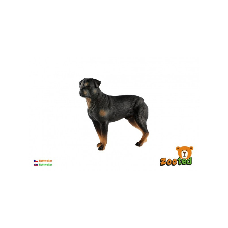 Rottweiler - pes domáci zooted plast 8 cm v sáčku