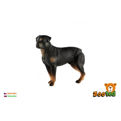 Rottweiler - pes domáci zooted plast 8 cm v sáčku