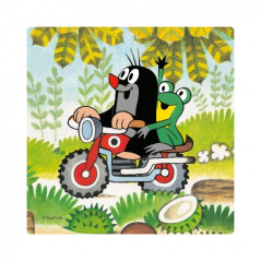 Puzzle baby Krtko na lúke 3 obrázky 18x18cm 12 dielikov v krabici 19x27,5x4cm 24m+