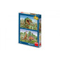 Puzzle 2v1 Súboj dinosaurov 2x48 dielikov 26x18cm v krabici 19x27,5x4cm