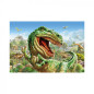 Puzzle 2v1 Súboj dinosaurov 2x48 dielikov 26x18cm v krabici 19x27,5x4cm