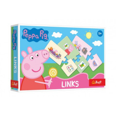 Hra Links skladačka Prasiatko Peppa / Peppa Pig 14 párov vzdelávacia hra v krabici 21x14x4cm