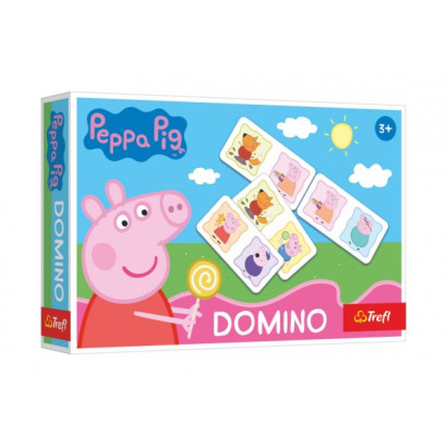 Domino papierové Prasiatko Peppa / Peppa Pig 21 kartičiek spoločenská hra v krabici 21x14x4cm