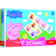 Domino papierové Prasiatko Peppa / Peppa Pig 21 kartičiek spoločenská hra v krabici 21x14x4cm