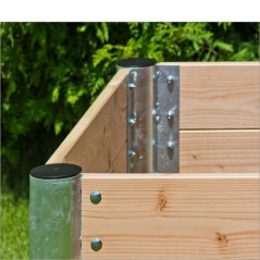 DEMA Vyvýšený záhon Premium 138x138x75 cm