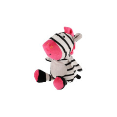 Zebra hrkálka plyš 24cm 4 farby 0+