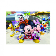 Kocky kubus Mickey a Minnie Disney drevo 12ks v krabičke 21x18x4cm