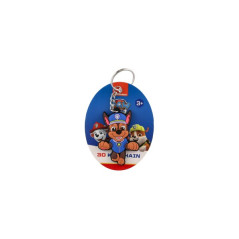 Kľúčenka/Prívesok 3D Tlapková patrola/Paw patrol guma 10 cm na karte 60ks na kovovom stojane