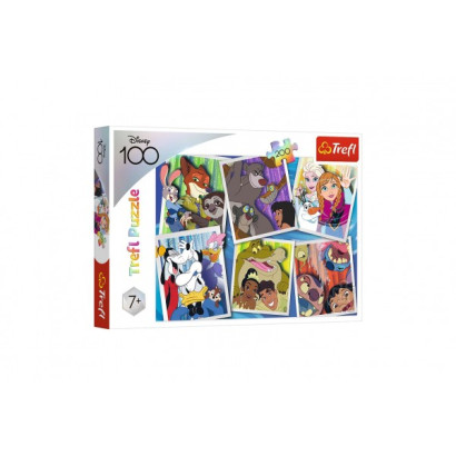 Puzzle Disney hrdinovia 48x34cm 200 dielikov v krabici 33x23x4cm