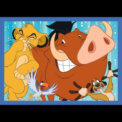 Puzzle 4v1 Šťastný svet Disney 28,5 x20, 5cm v krabici 28x28x6cm