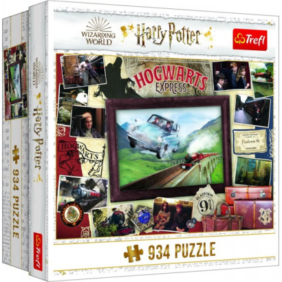 Puzzle Harry Potter Rokfortský expres 934 dielikov 68x48cm v krabici 26x26x10cm