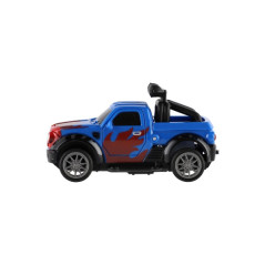 Auto terénne Off-Road plast 10cm obojstranné spätné natiahnutie 2 farby 12ks v boxe