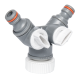 Rozdvojka na dve rýchlospojky 1"- 3/4" VNZ WHITE LINE WL-2222