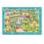 Puzzle "Hľadanie predmetov" mesto 45x31cm 80dielikov v krabici 25x16x6cm