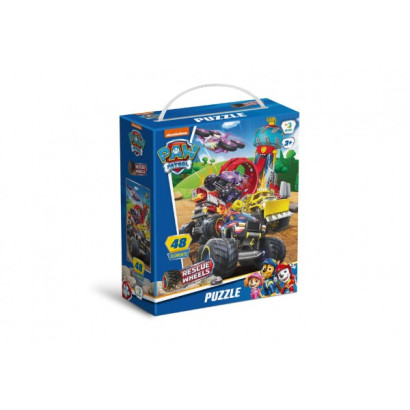 Puzzle Tlapková patrola/Paw Patrol Záchana na kolesách 32x23cm 48 dielikov v krabičke 15x18x6cm