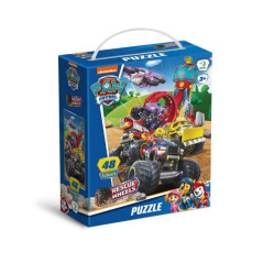 Puzzle Tlapková patrola/Paw Patrol Záchana na kolesách 32x23cm 48 dielikov v krabičke 15x18x6cm