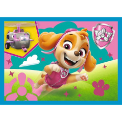 Puzzle 4v1 Šteňatá v behu Tlapková patrola / Paw Patrol 28,5 x20, 5cm v krabici 28x28x6cm