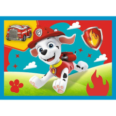 Puzzle 4v1 Šteňatá v behu Tlapková patrola / Paw Patrol 28,5 x20, 5cm v krabici 28x28x6cm