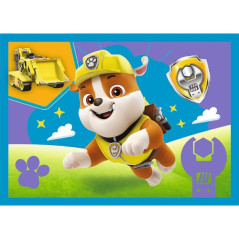 Puzzle 4v1 Šteňatá v behu Tlapková patrola / Paw Patrol 28,5 x20, 5cm v krabici 28x28x6cm