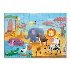 Puzzle Afrika 32x23cm 60 dielikov v krabičke 24x18x4cm