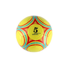 Lopta futbalová šitá kožená 22cm 3 farby