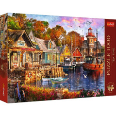 Puzzle Premium Plus - Čajový čas: Prímorský prístav 1000 dielikov 68,3x48cm v krabici 40x27x6cm