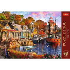 Puzzle Premium Plus - Čajový čas: Prímorský prístav 1000 dielikov 68,3x48cm v krabici 40x27x6cm