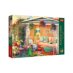 Puzzle Premium Plus - Čajový čas: Moje obľúbené miesto 1000 dielikov 68,3x48cm v krabici 40x27x6cm