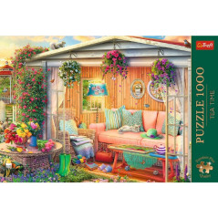 Puzzle Premium Plus - Čajový čas: Moje obľúbené miesto 1000 dielikov 68,3x48cm v krabici 40x27x6cm