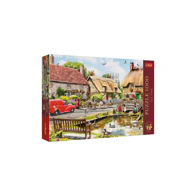 Puzzle Premium Plus - Čajový čas: Leto v meste 1000 dielikov 68,3x48cm v krabici 40x27x6cm