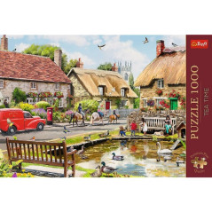 Puzzle Premium Plus - Čajový čas: Leto v meste 1000 dielikov 68,3x48cm v krabici 40x27x6cm