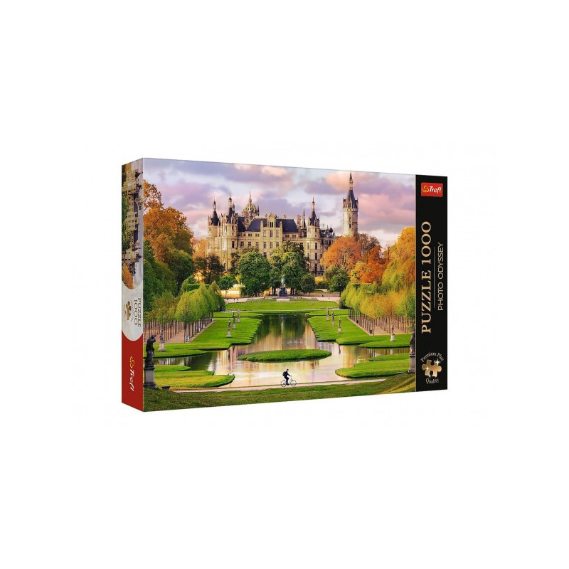 Puzzle Premium Plus - Photo Odyssey: Zámok Schwerin, Nemecko 1000 dielikov 68,3x48cm v krab 40x27cm