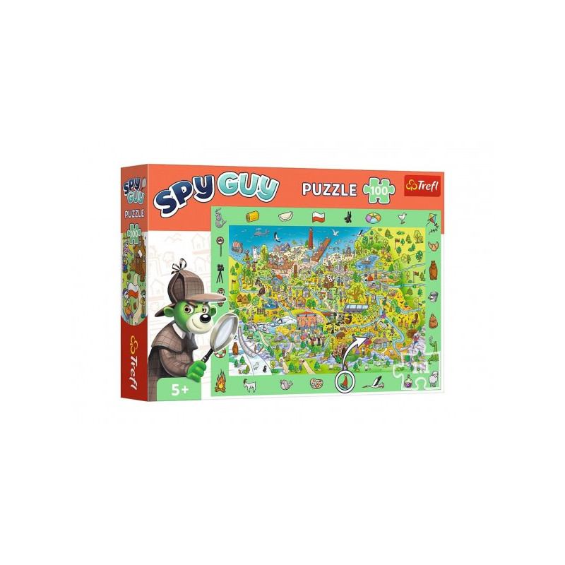 Puzzle Spy Guy - Poľsko 48x34cm 100 dielikov v krabici 33x23x6cm