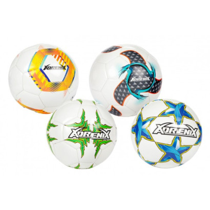 Lopta futbalová 23cm vel. 5 šitá 4 farby v sáčku