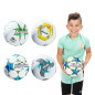 Lopta futbalová 23cm vel. 5 šitá 4 farby v sáčku