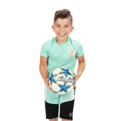 Lopta futbalová 23cm vel. 5 šitá 4 farby v sáčku