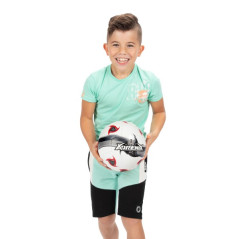 Lopta futbalová 23cm vel. 5 šitá 2 farby v sáčku