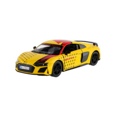 Auto Kinsmart 2020 Audi R8 Coupé 1:36 kov/plast 12,5 cm 4 farby na spätné natiahnutie 12ks v boxe