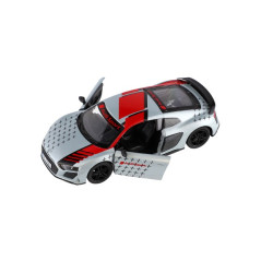 Auto Kinsmart 2020 Audi R8 Coupé 1:36 kov/plast 12,5 cm 4 farby na spätné natiahnutie 12ks v boxe