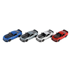 Auto Kinsmart 2024 Ford Mustang Dark Horse 1:38 kov/plast 12,5 cm 4 farby na spätné nat. 12ks v boxu