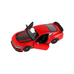 Auto Kinsmart 2024 Ford Mustang Dark Horse 1:38 kov/plast 12,5 cm 4 farby na spätné nat. 12ks v boxu